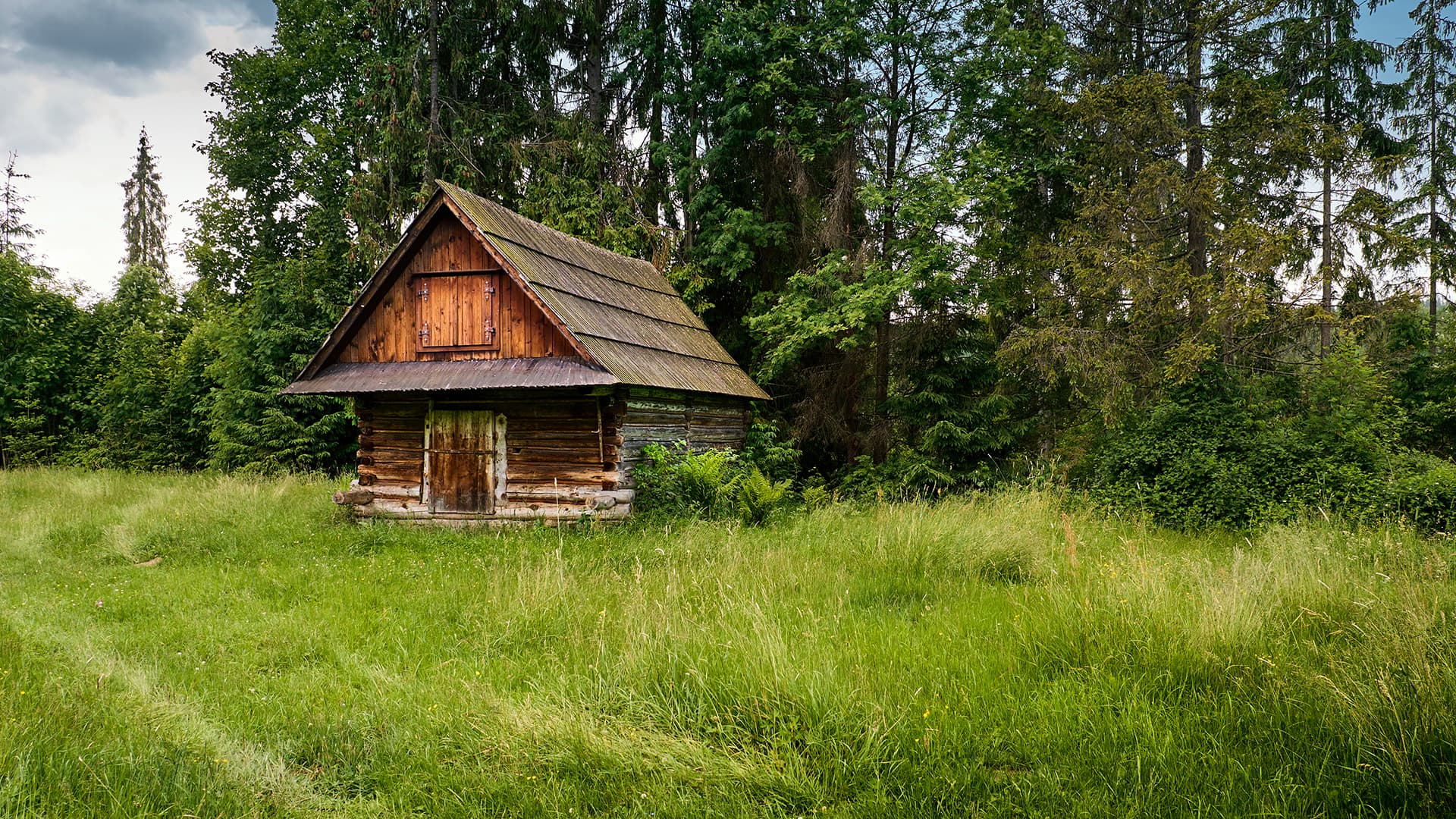 Log Cabin Banner